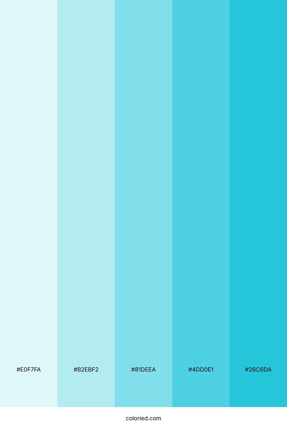 Simple Light Blue Color Palette