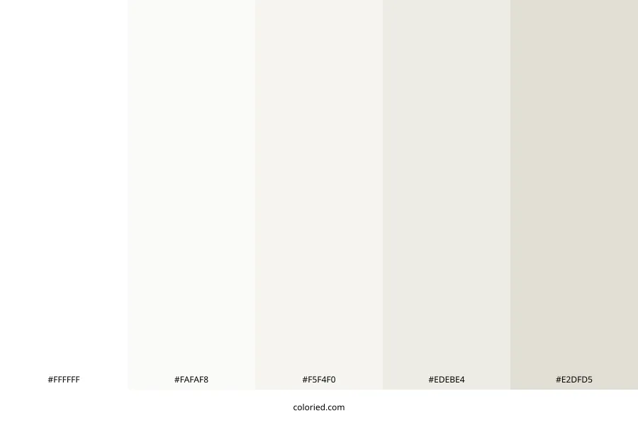 Simply White Color Palette