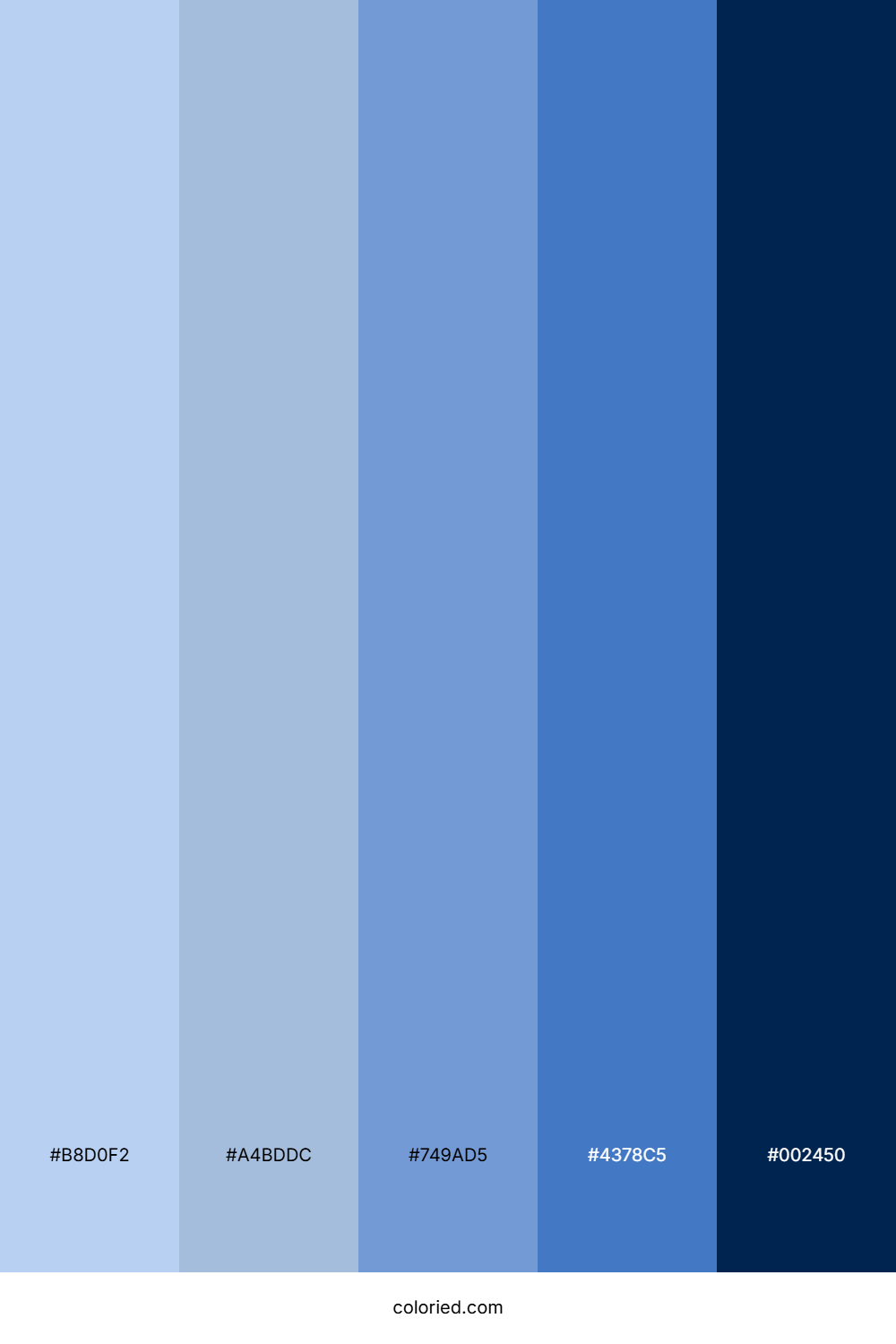 Sky And Navy Color Palette
