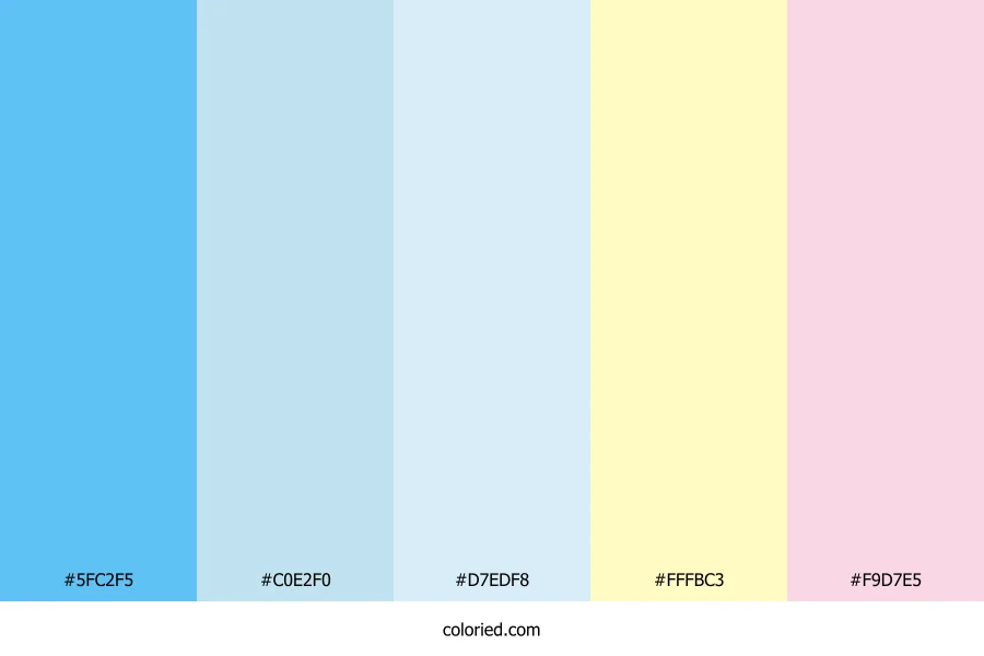Sky Blue and Cotton Color Palette