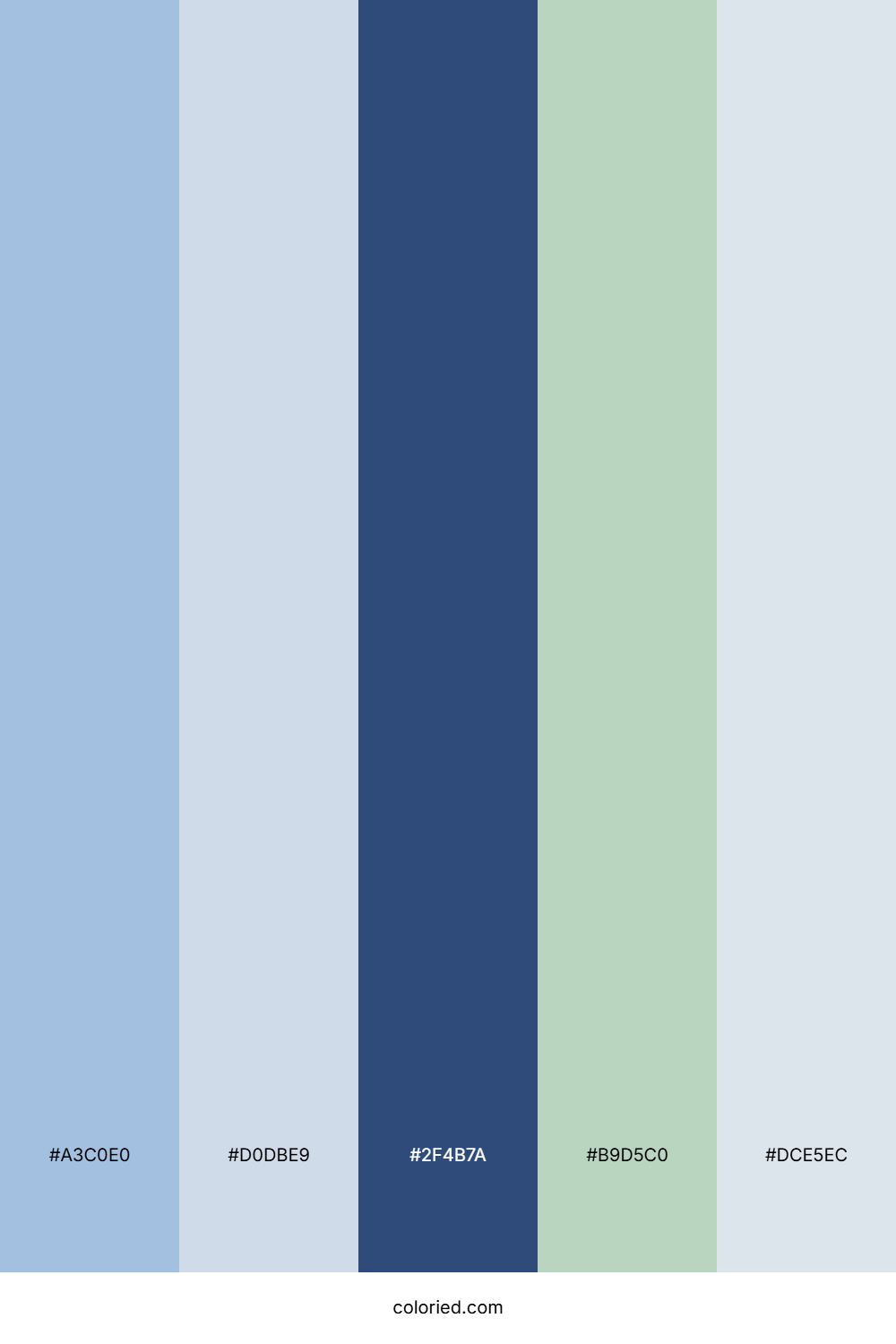 Sky Blue and Indigo Color Palette