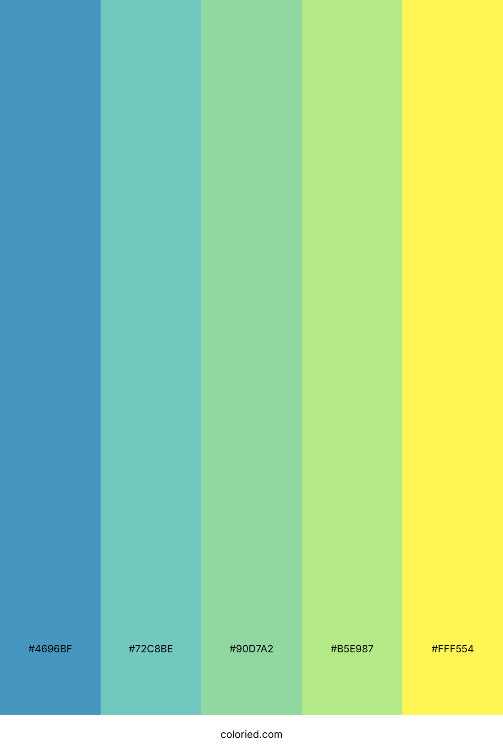 Sky Blue And Lemon Color Palette