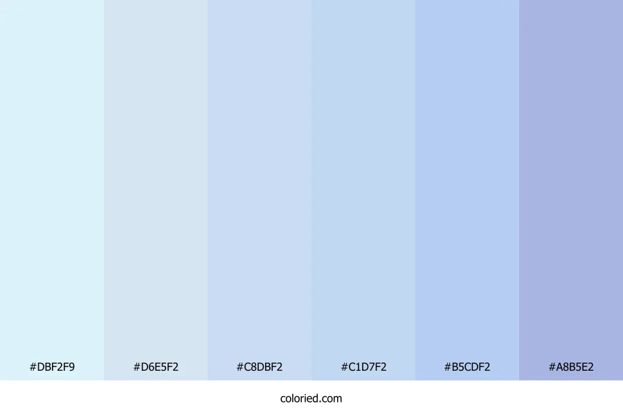 Sky Blue and Soft Azure Color Palette