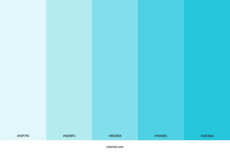 Sky Blue Color Palette