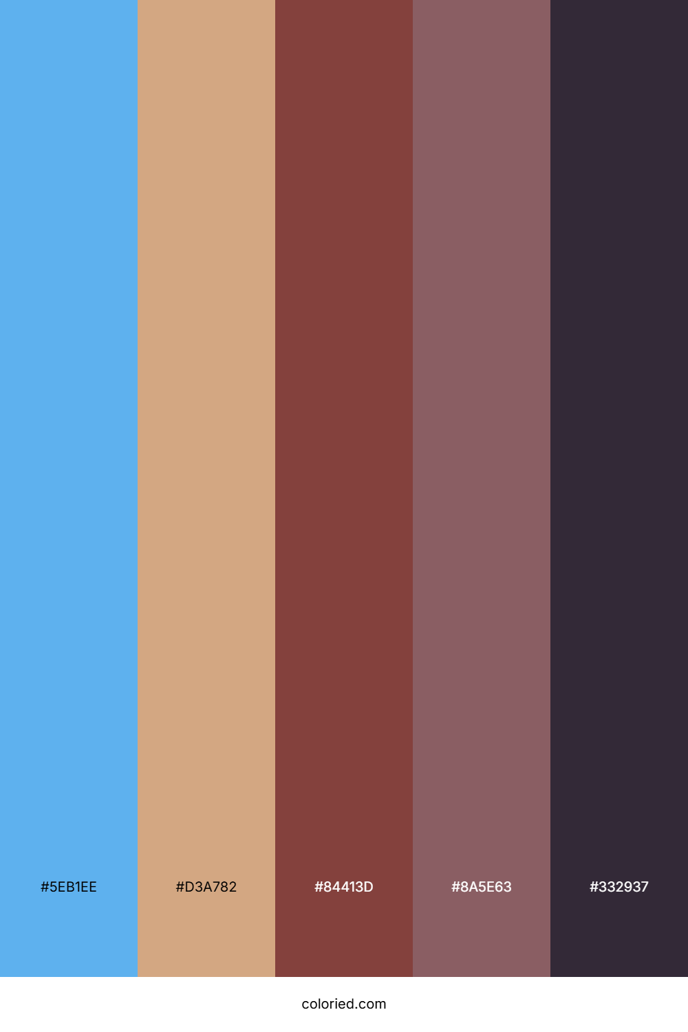 Sky Blue Ember Color Palette