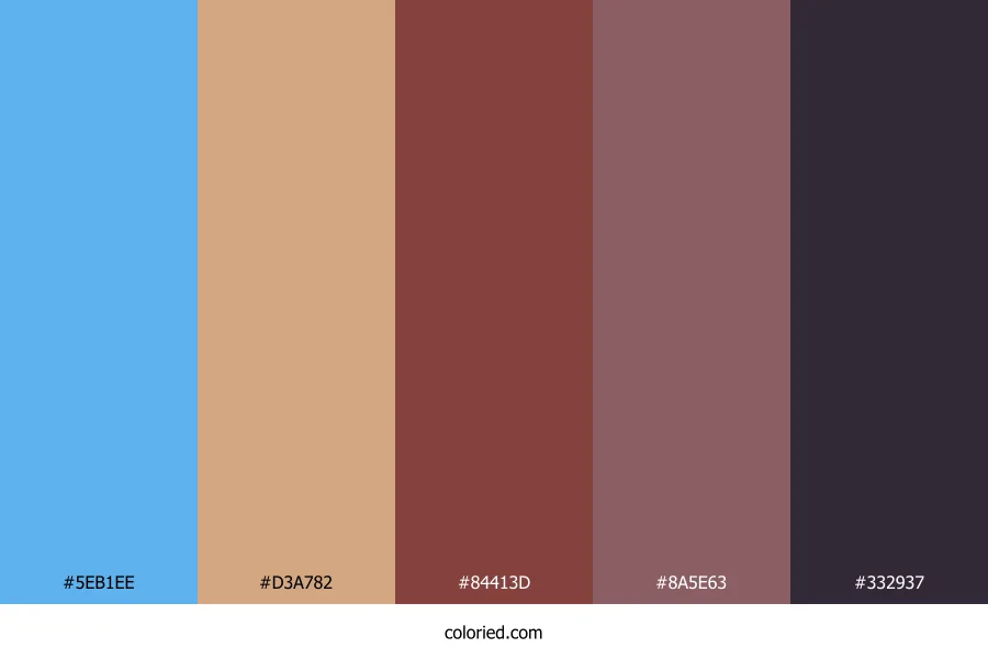 Sky Blue Ember Color Palette