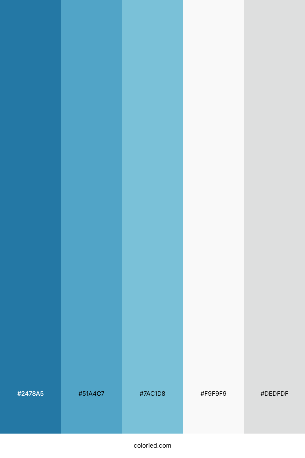 Sky Blue Gradient Color Palette