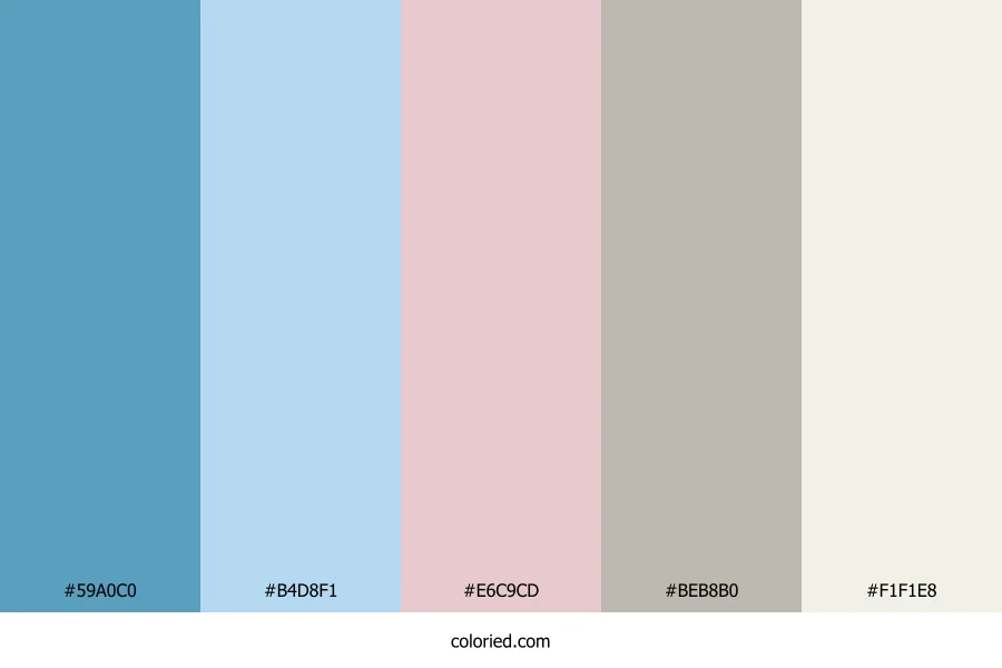 Sky Blush Stone Color Palette