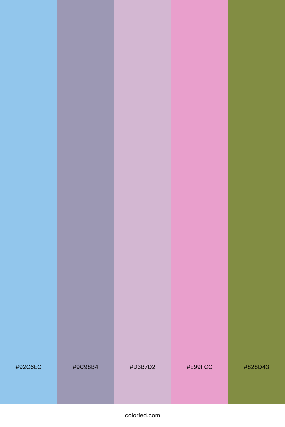 Sky Lavender Sage Color Palette