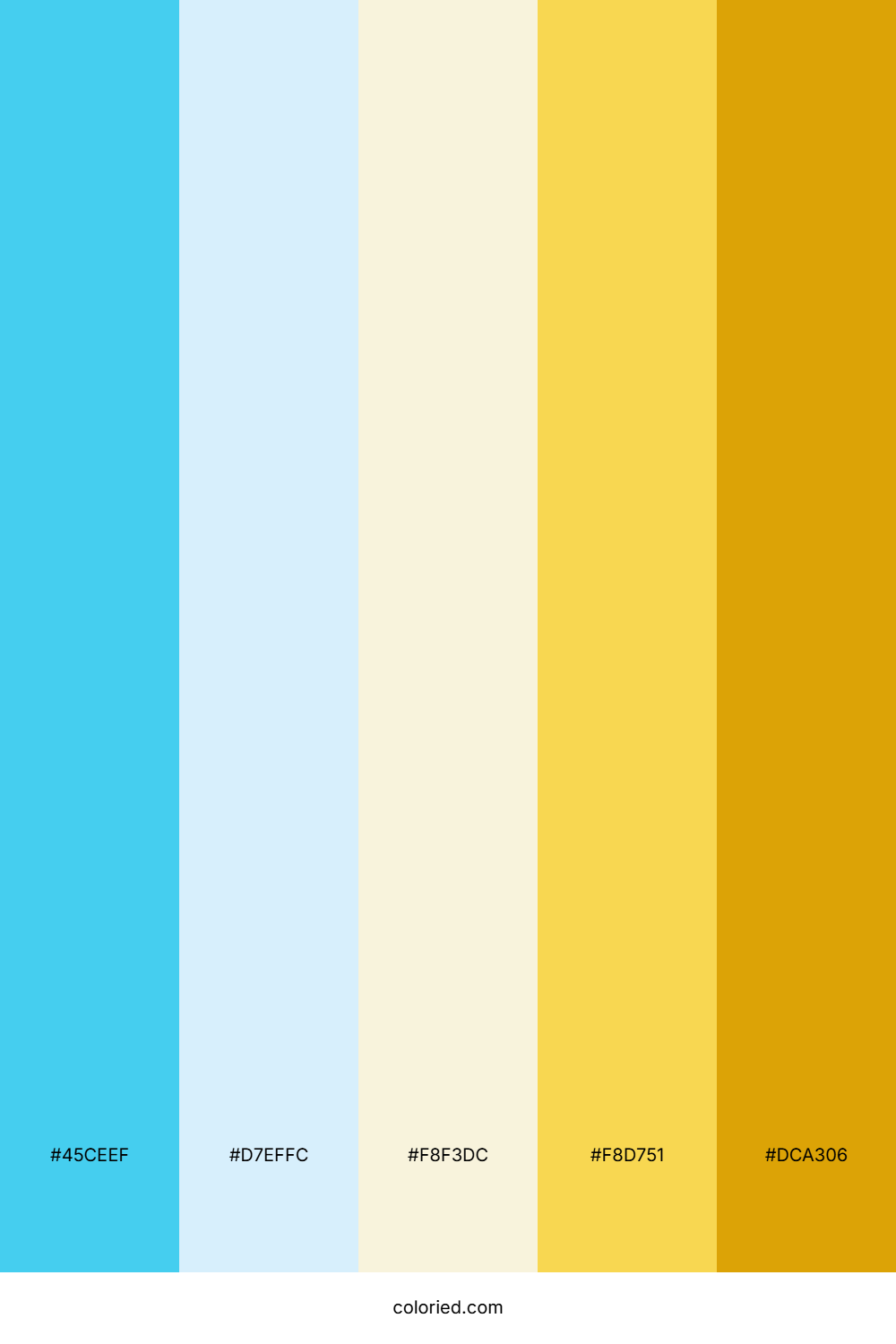 Sky Lemon Sand Color Palette