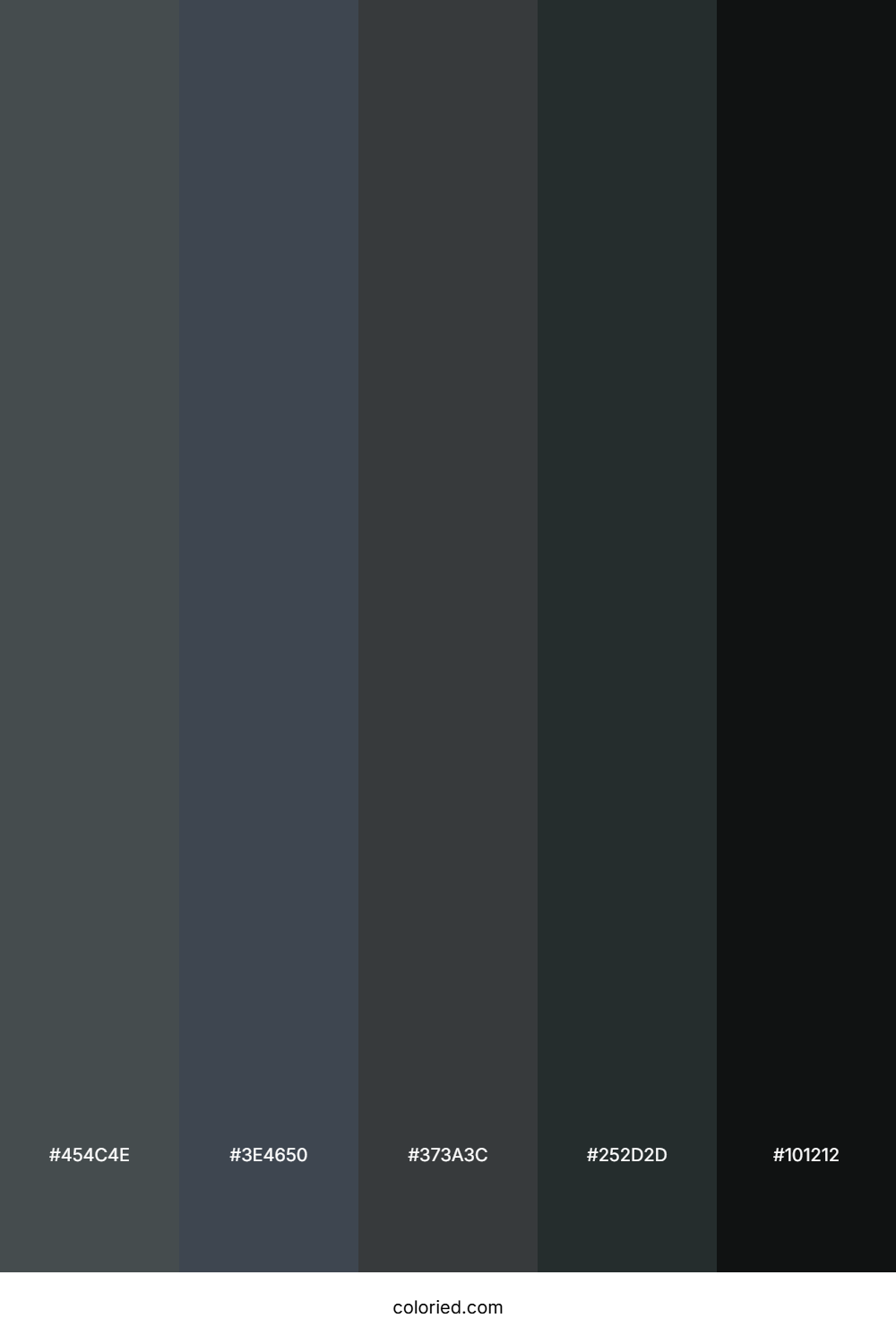 Slate and Charcoal Color Palette