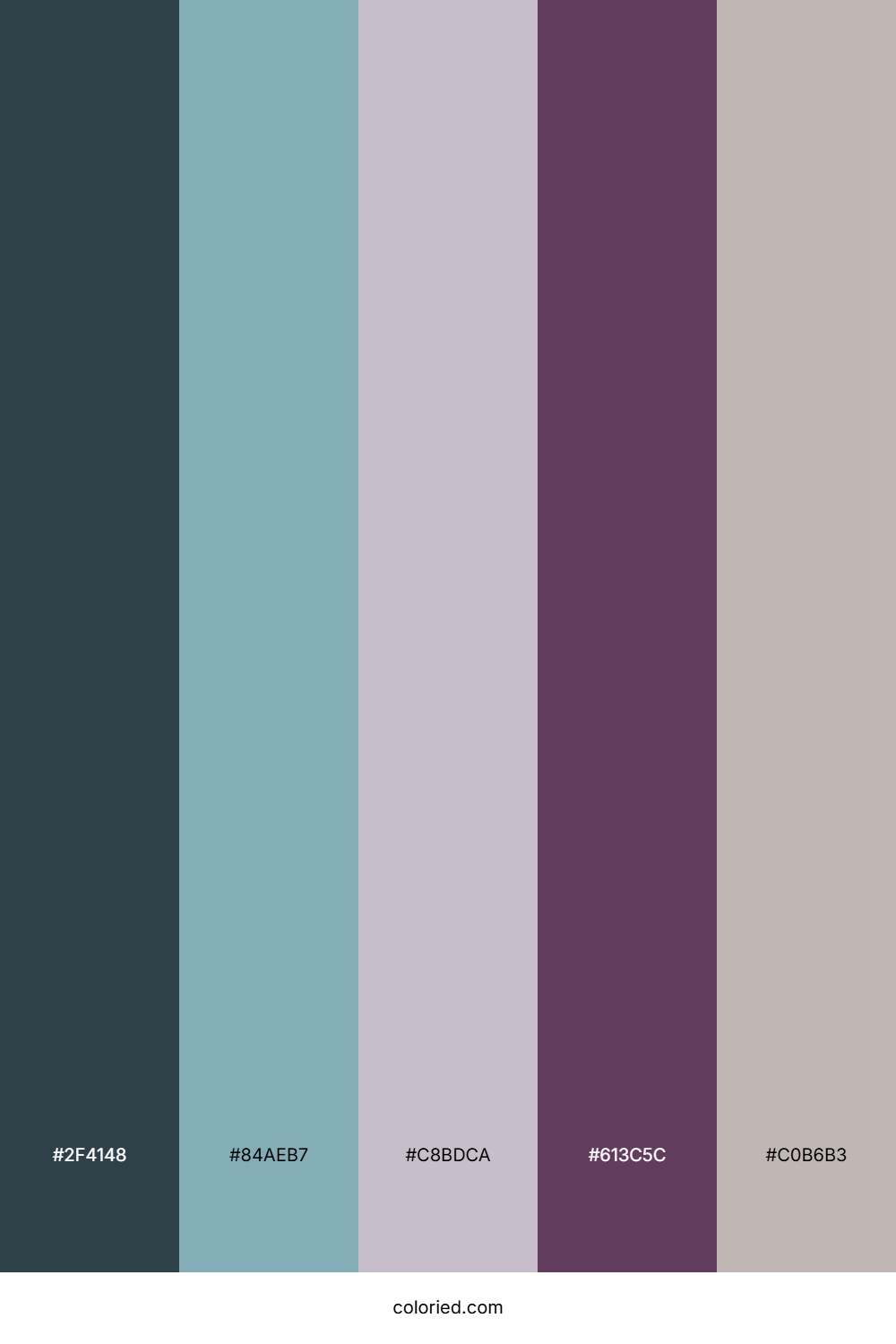 Slate and Mauve Color Palette