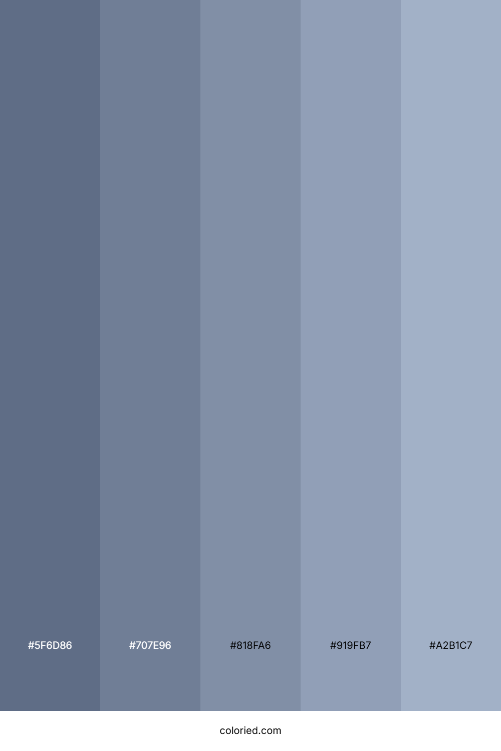 Slate And Steel Blue Color Palette