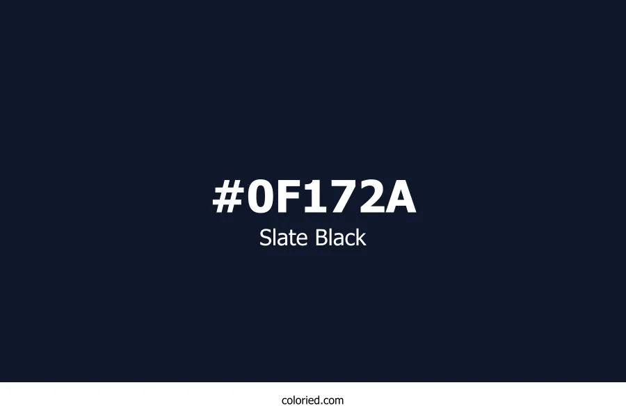 Slate Black Color