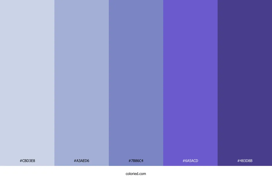 Slate Blue Color Palette