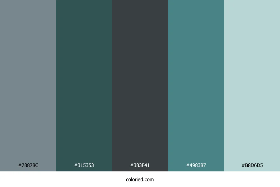 Slate Forest Tide Color Palette