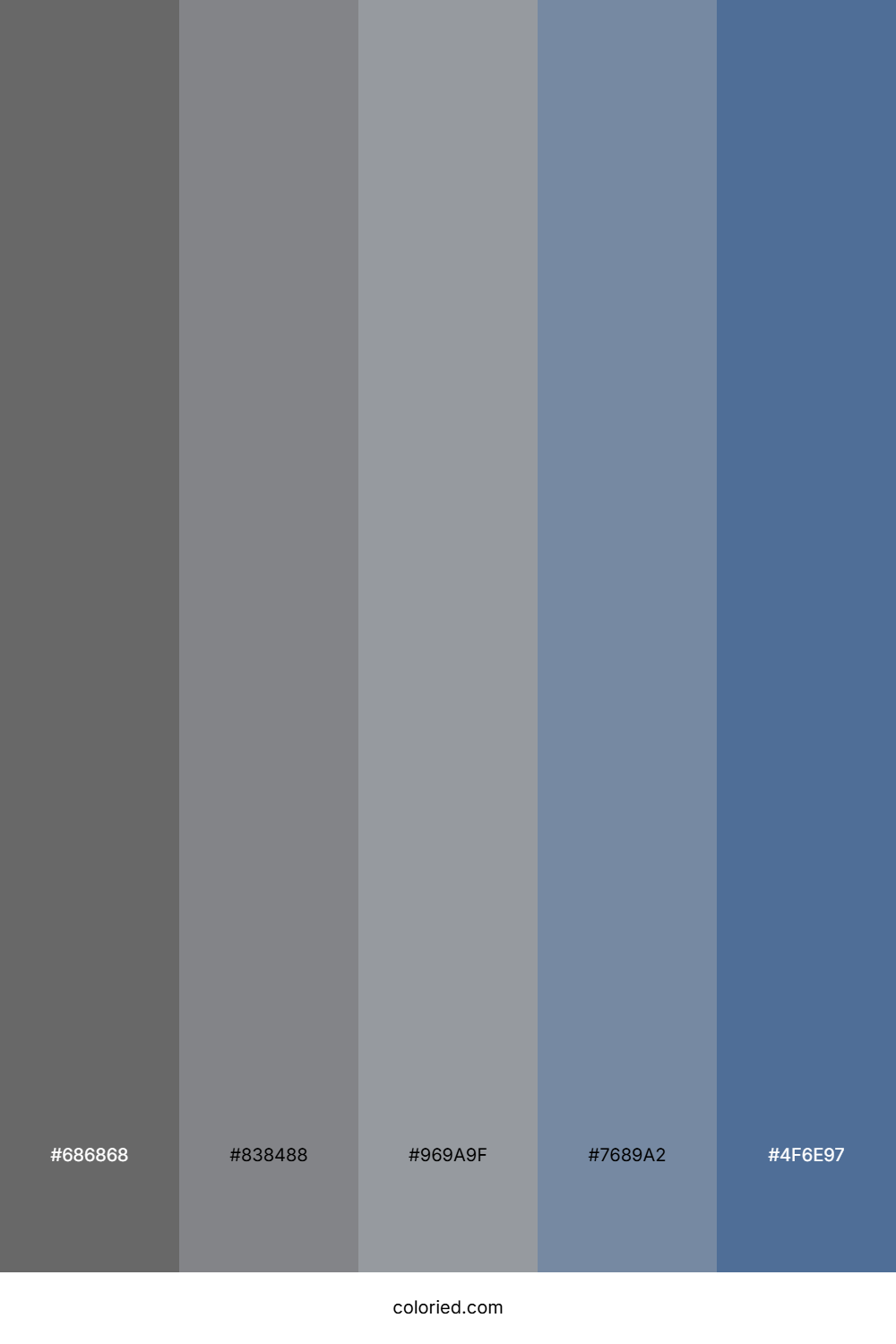 Slate Gray And Indigo Color Palette