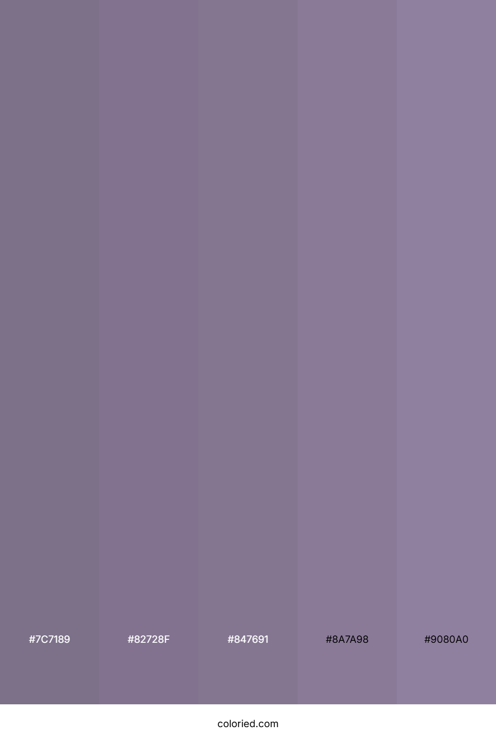 Slate Gray and Lavender Gray Color Palette