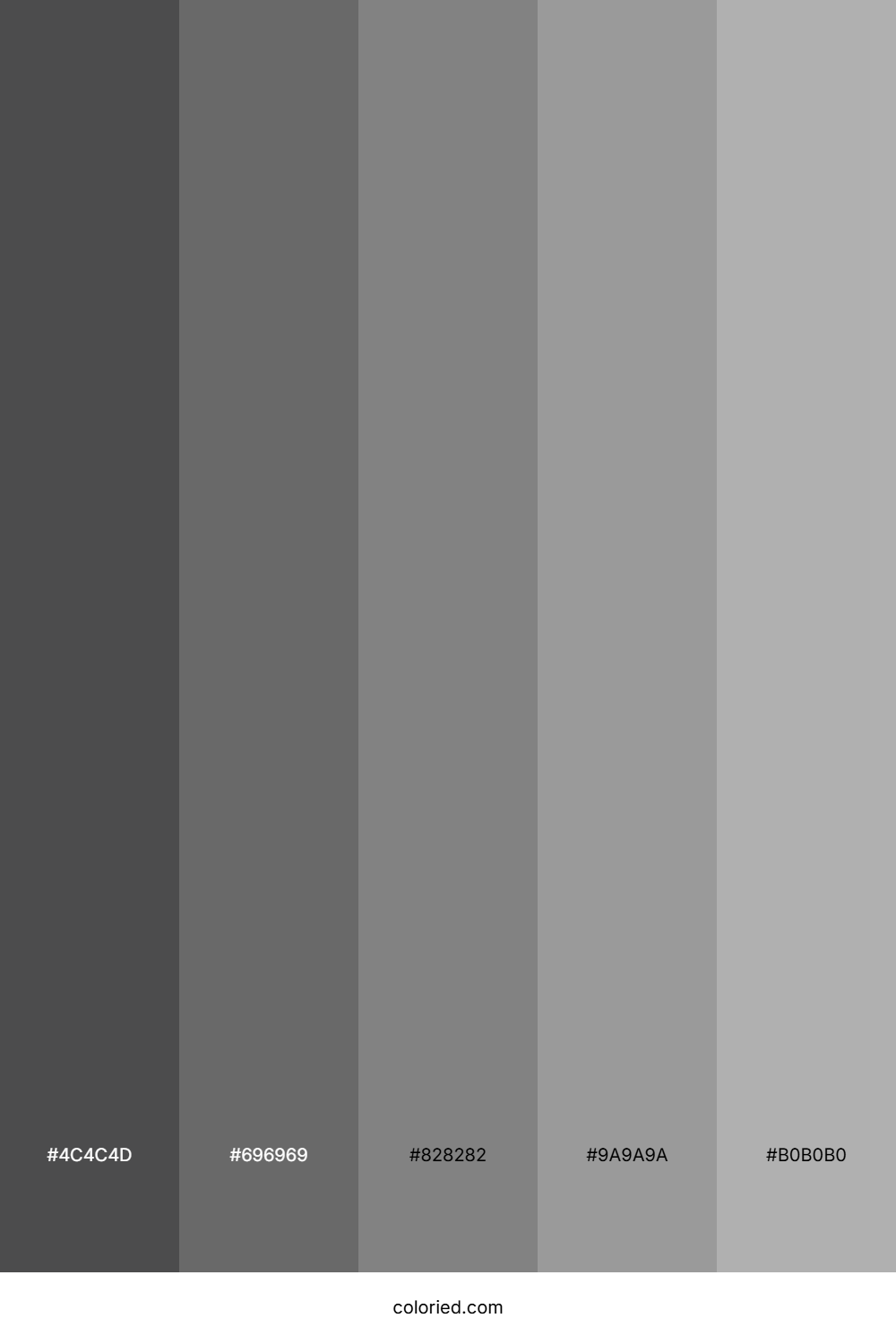 Slate Gray And Light Gray Color Palette