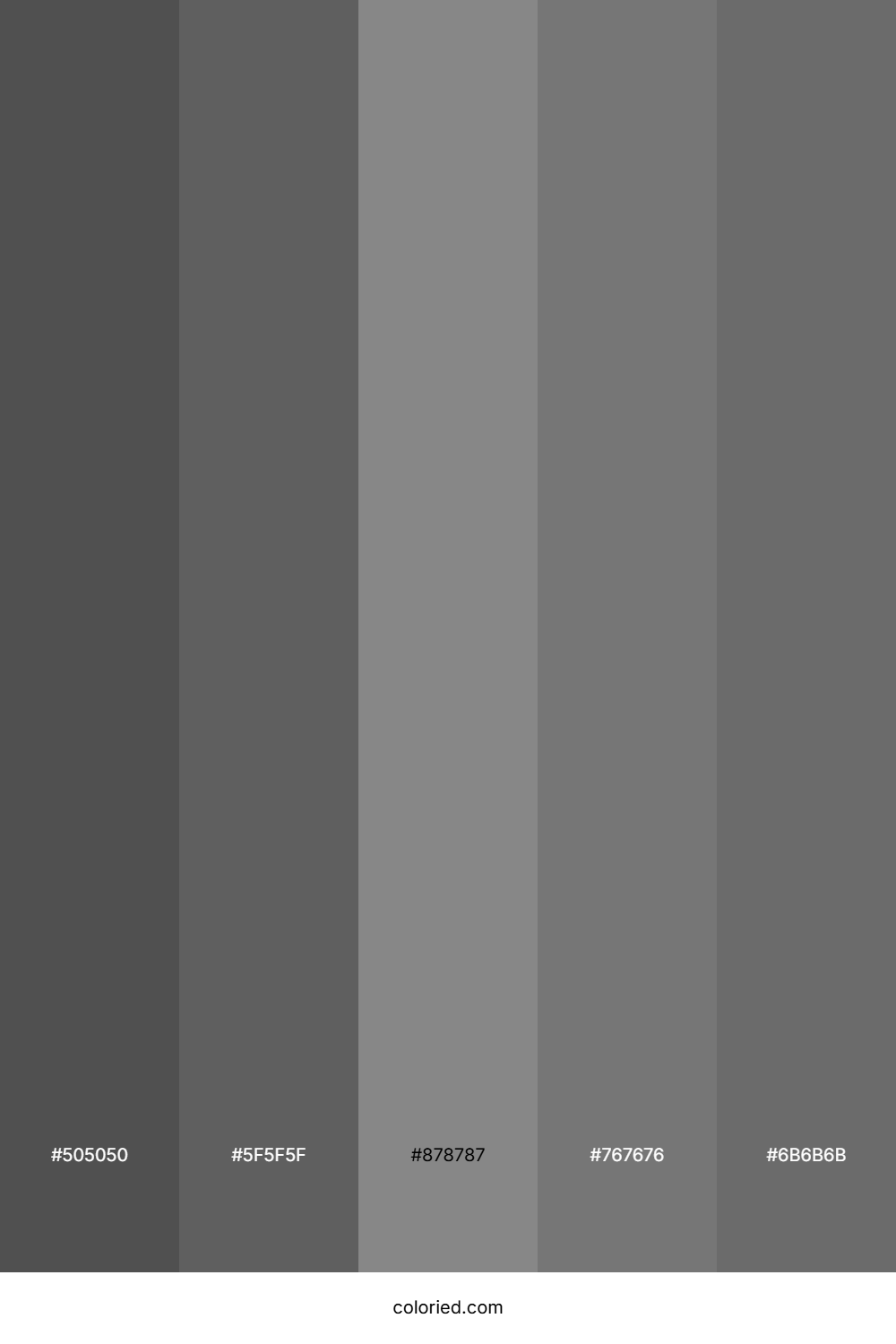 Slate Gray and Medium Gray Color Palette