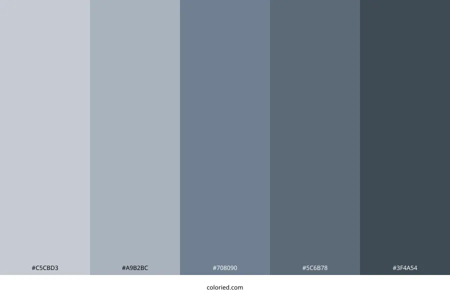 Slate Gray Color Palette