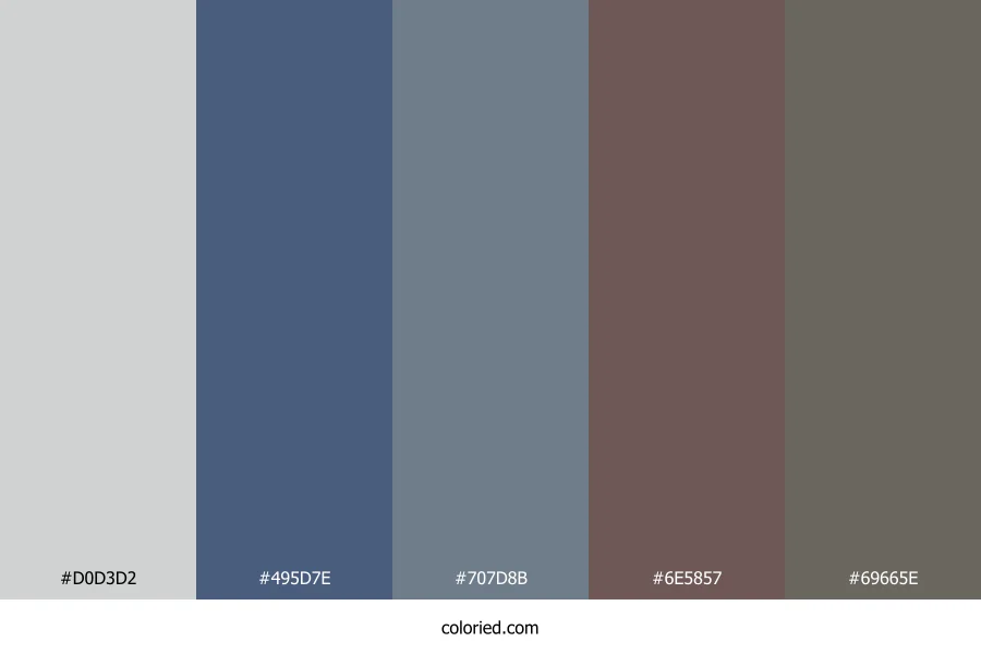Slate Harbor Mist Color Palette