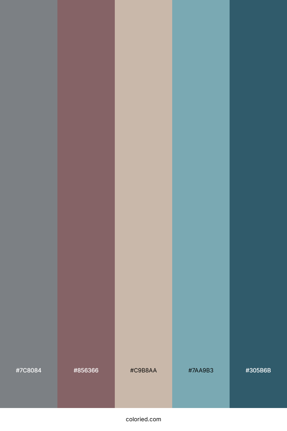 Slate Harbor Twilight Color Palette