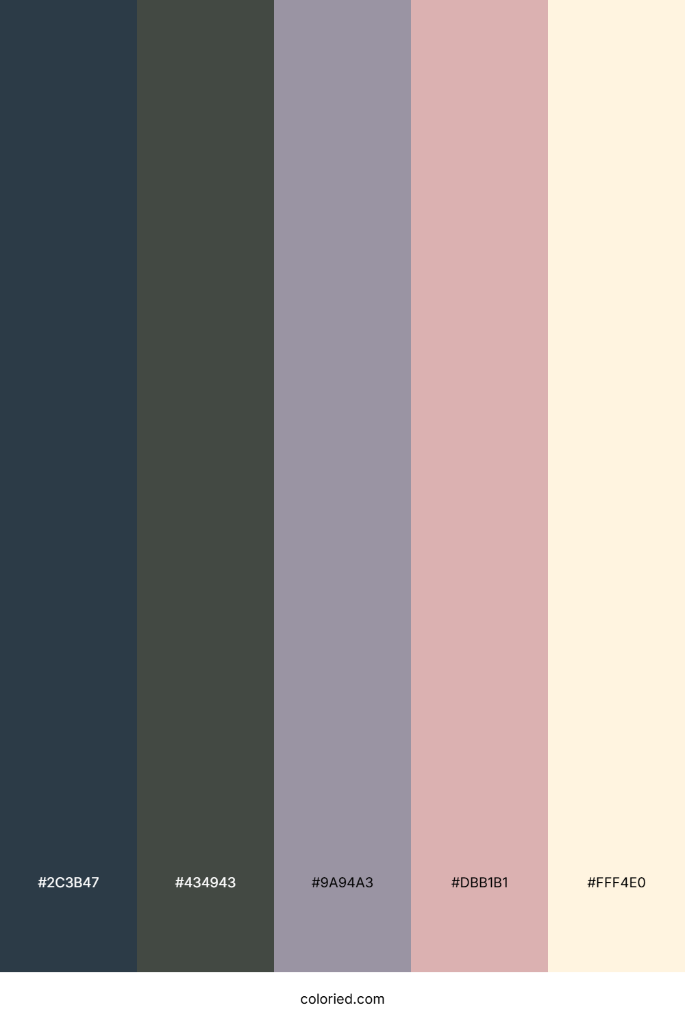 Slate Mist Petal Palette