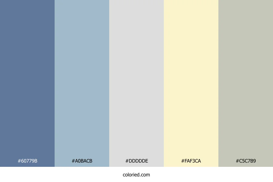 Slate Mist Sand Color Palette