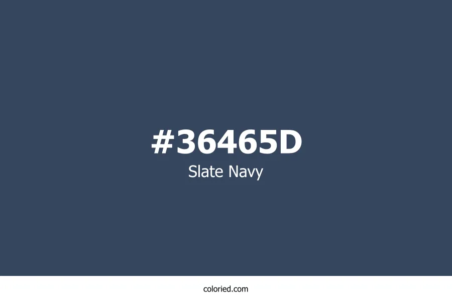 Slate Navy Color