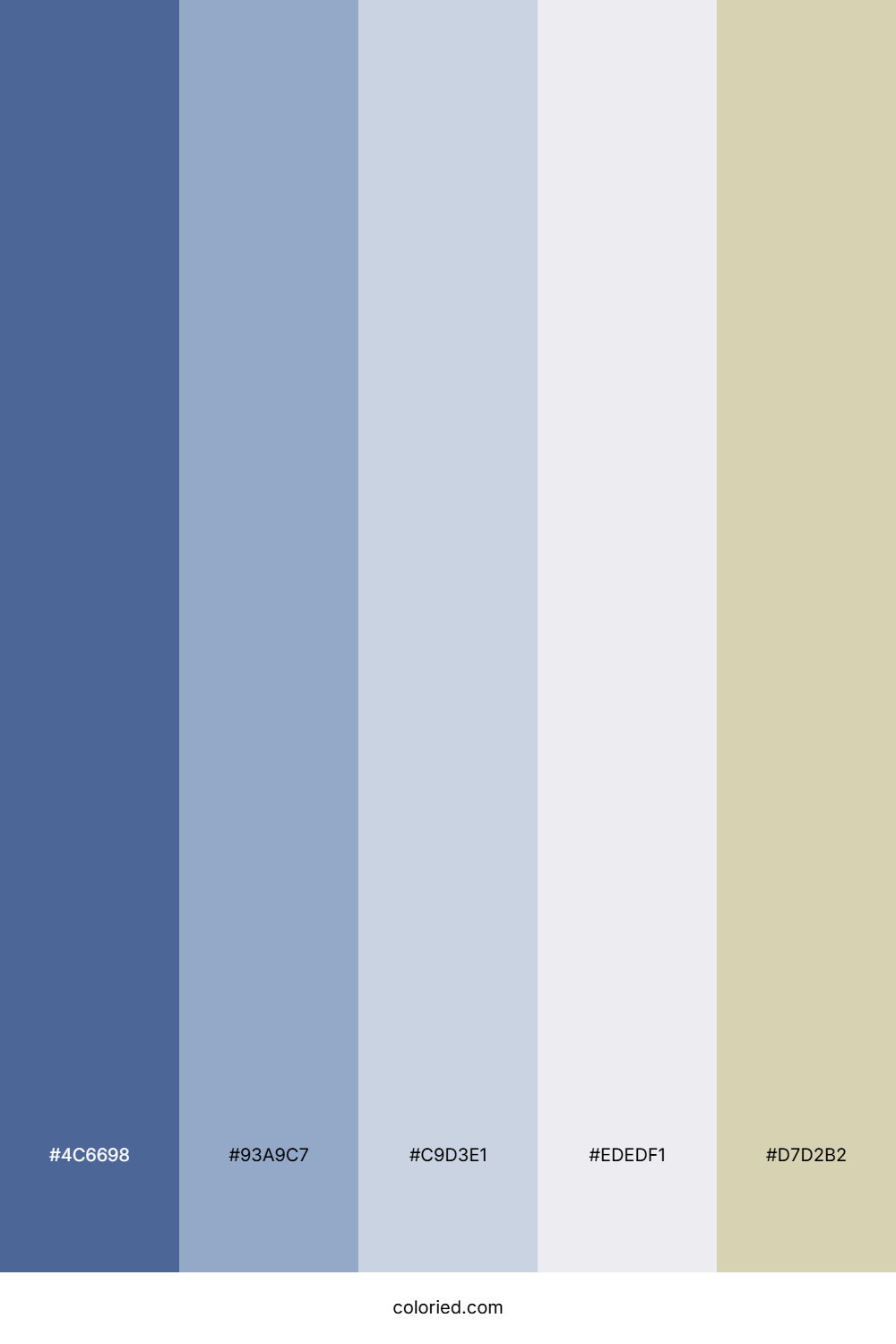 Slate Sky Cream Color Palette