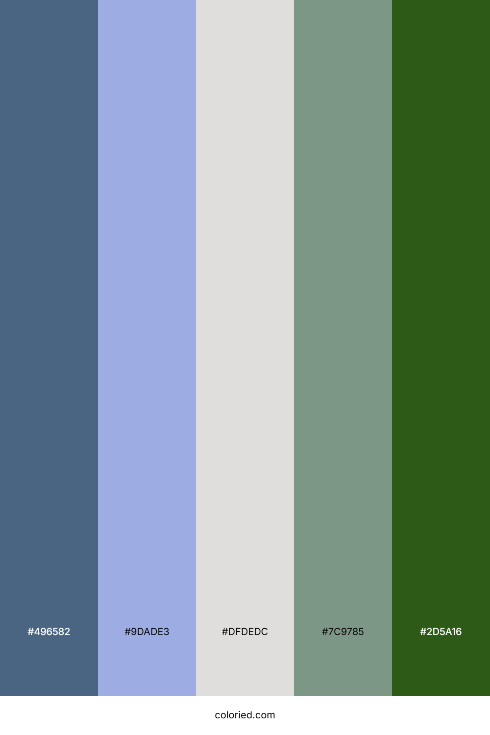 Slate Sky Grove Color Palette