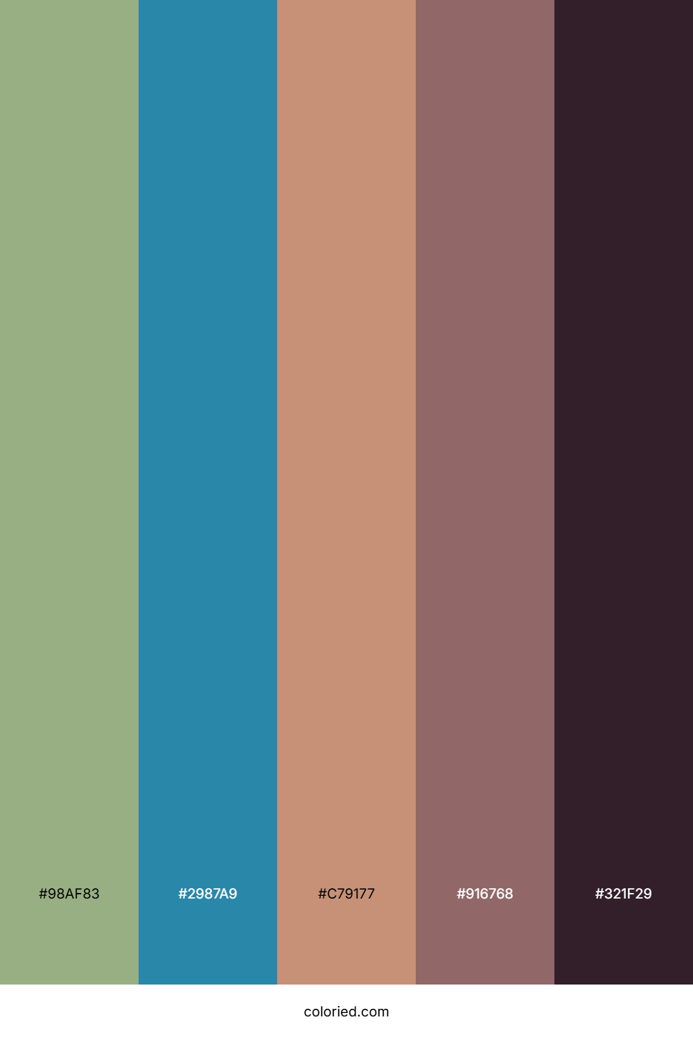 Slate Sky Rose Color Palette