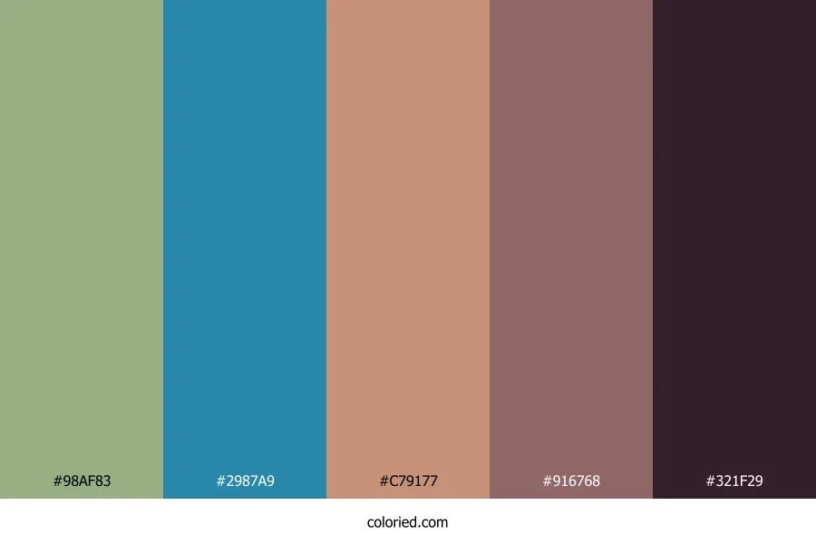 Slate Sky Rose Color Palette