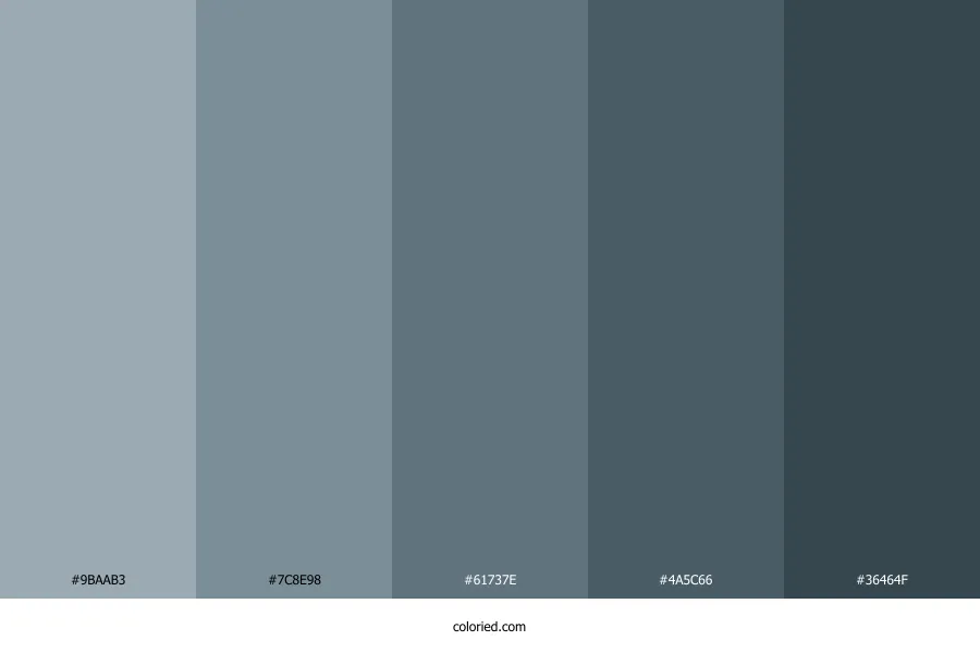 Smoky Blue Color Palette