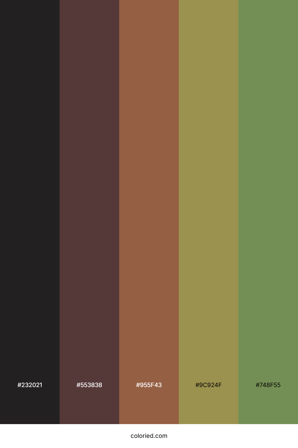 Smoky Forest Trail Palette