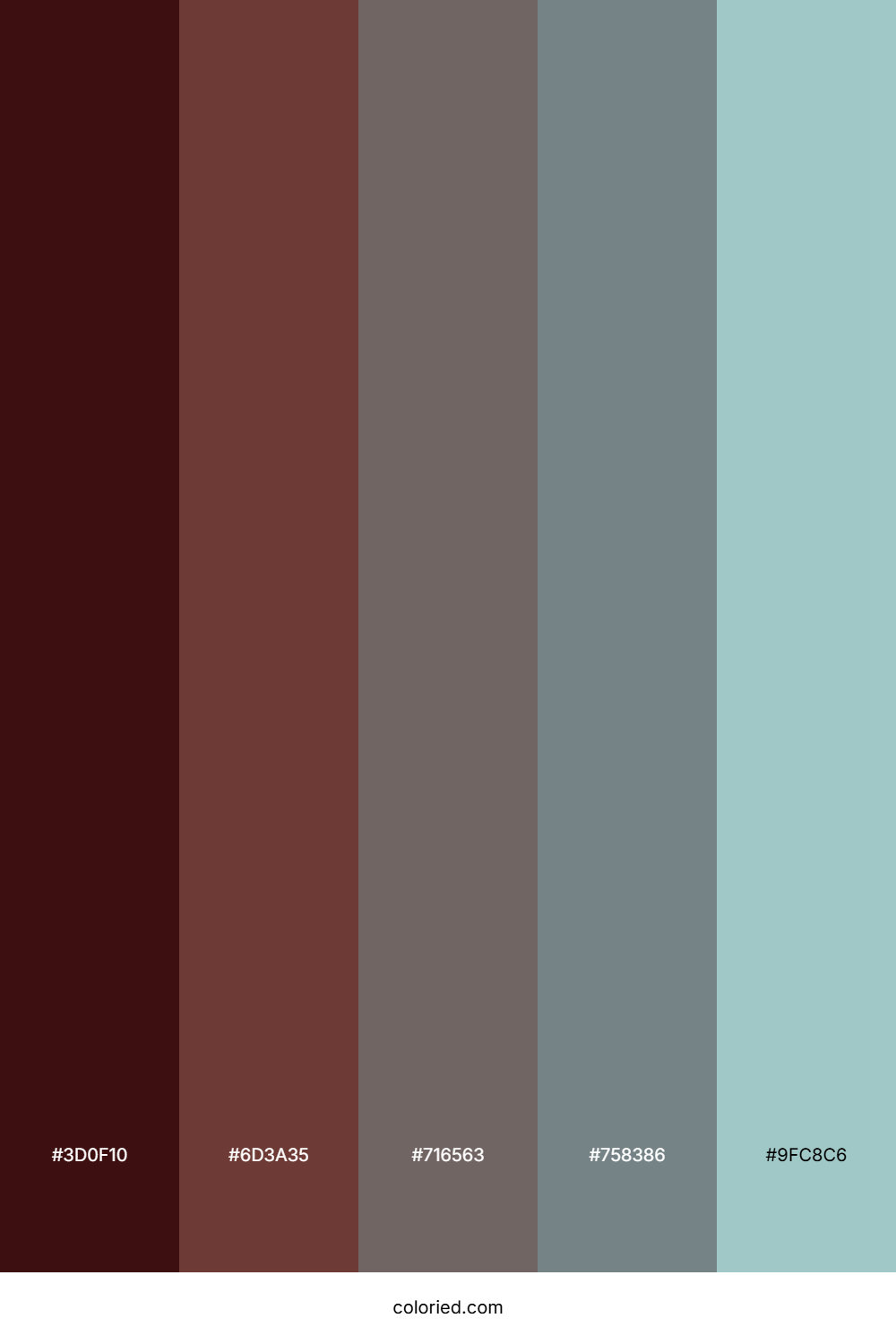 Smoky Maroon Fog Palette
