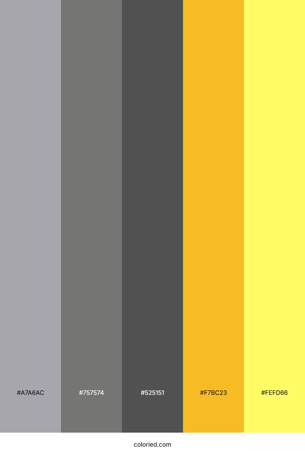 Smoky Quartz Lemon Color Palette