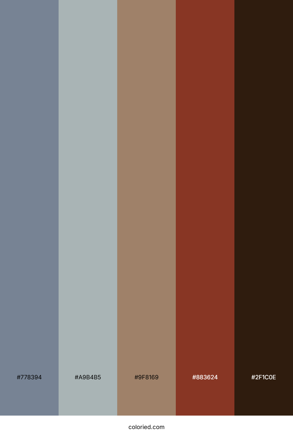 Smoky Slate Ember Color Palette