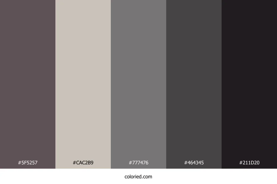 Smoky Stone Mist Color Palette