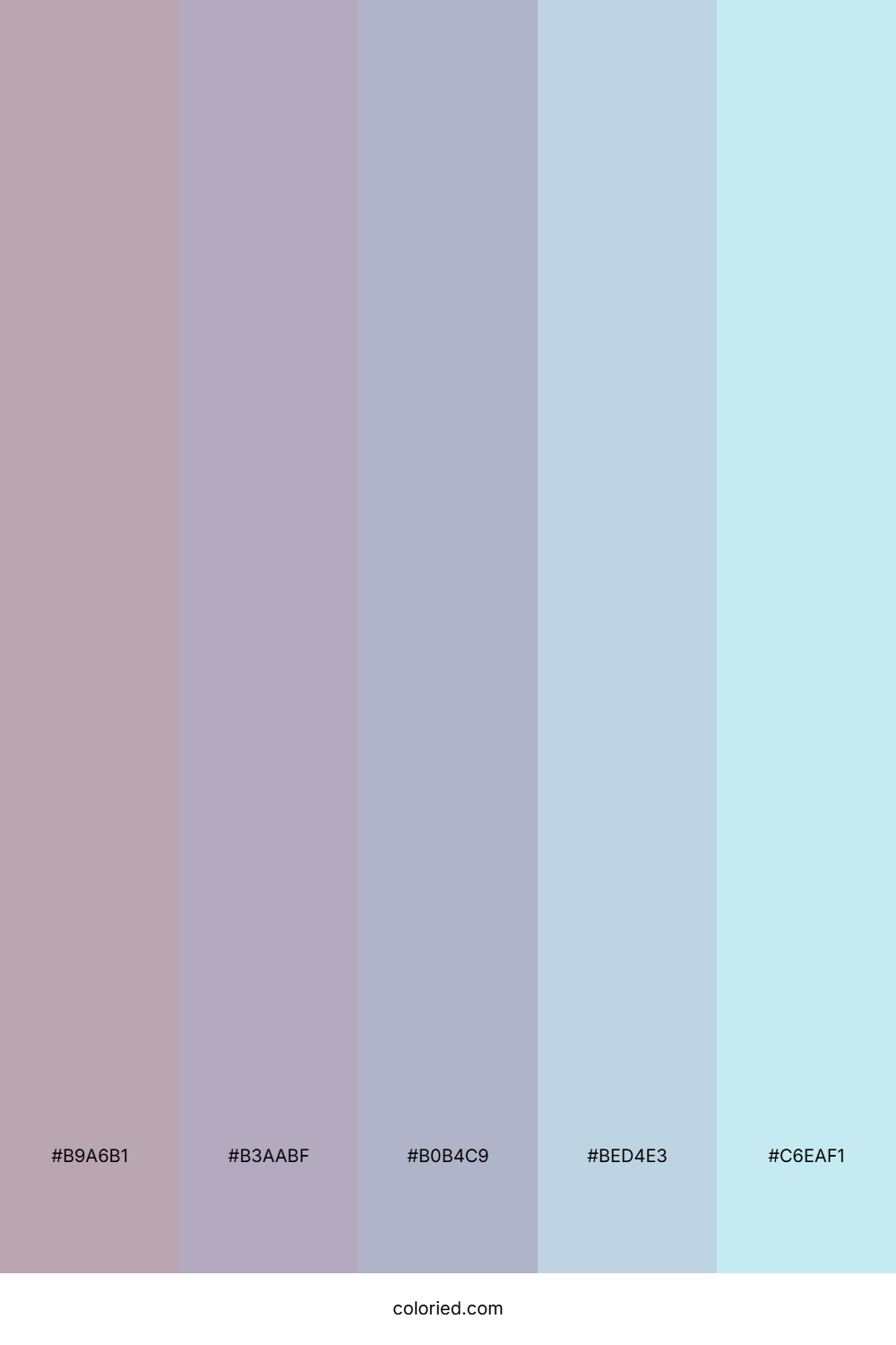 Snowy Lavender Sky Palette