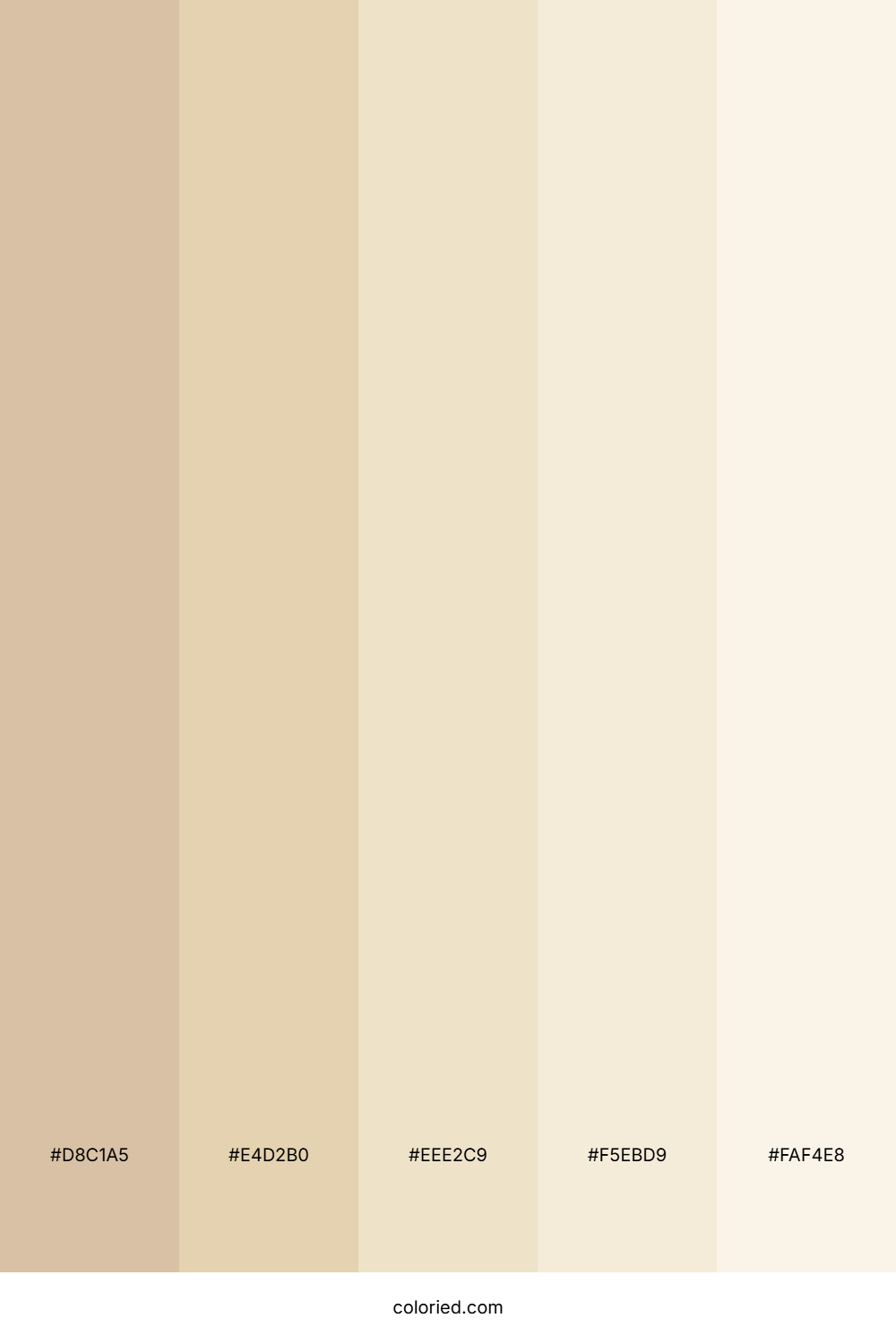 Soft Beige and Cream Color Palette