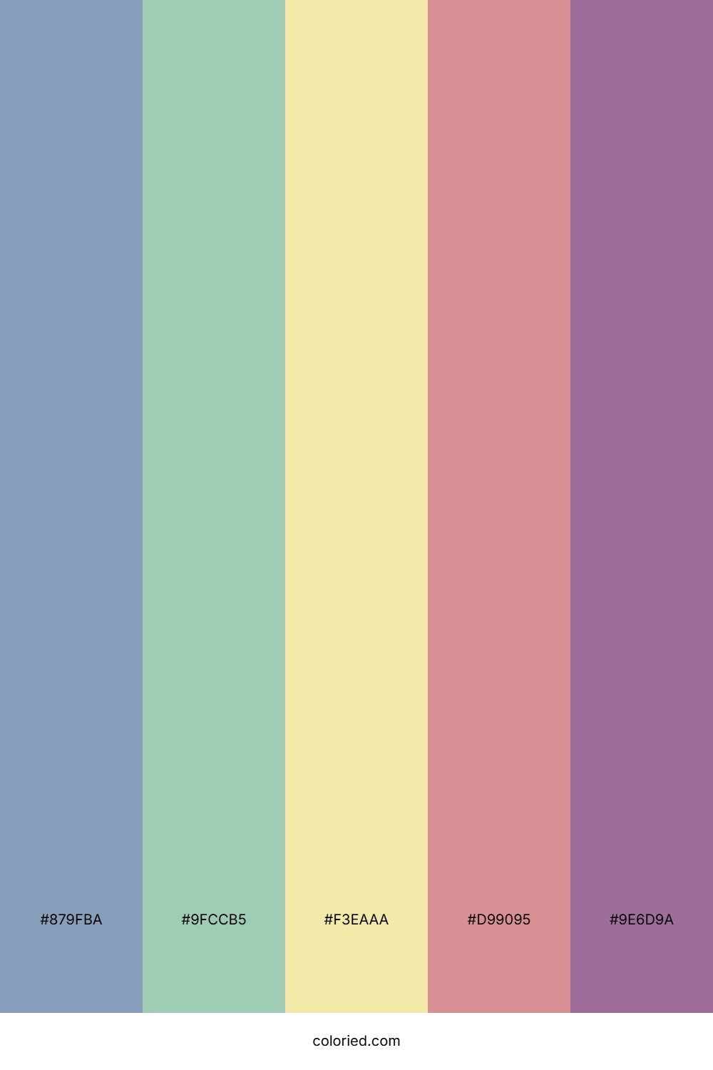 Soft Blue and Muted Pink Color Palette