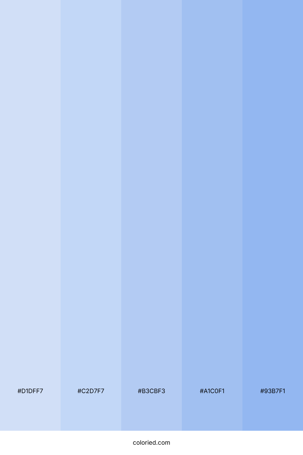 Soft Blue and Powder Blue Color Palette