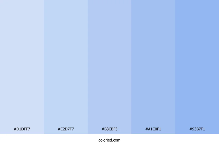 Soft Blue and Powder Blue Color Palette