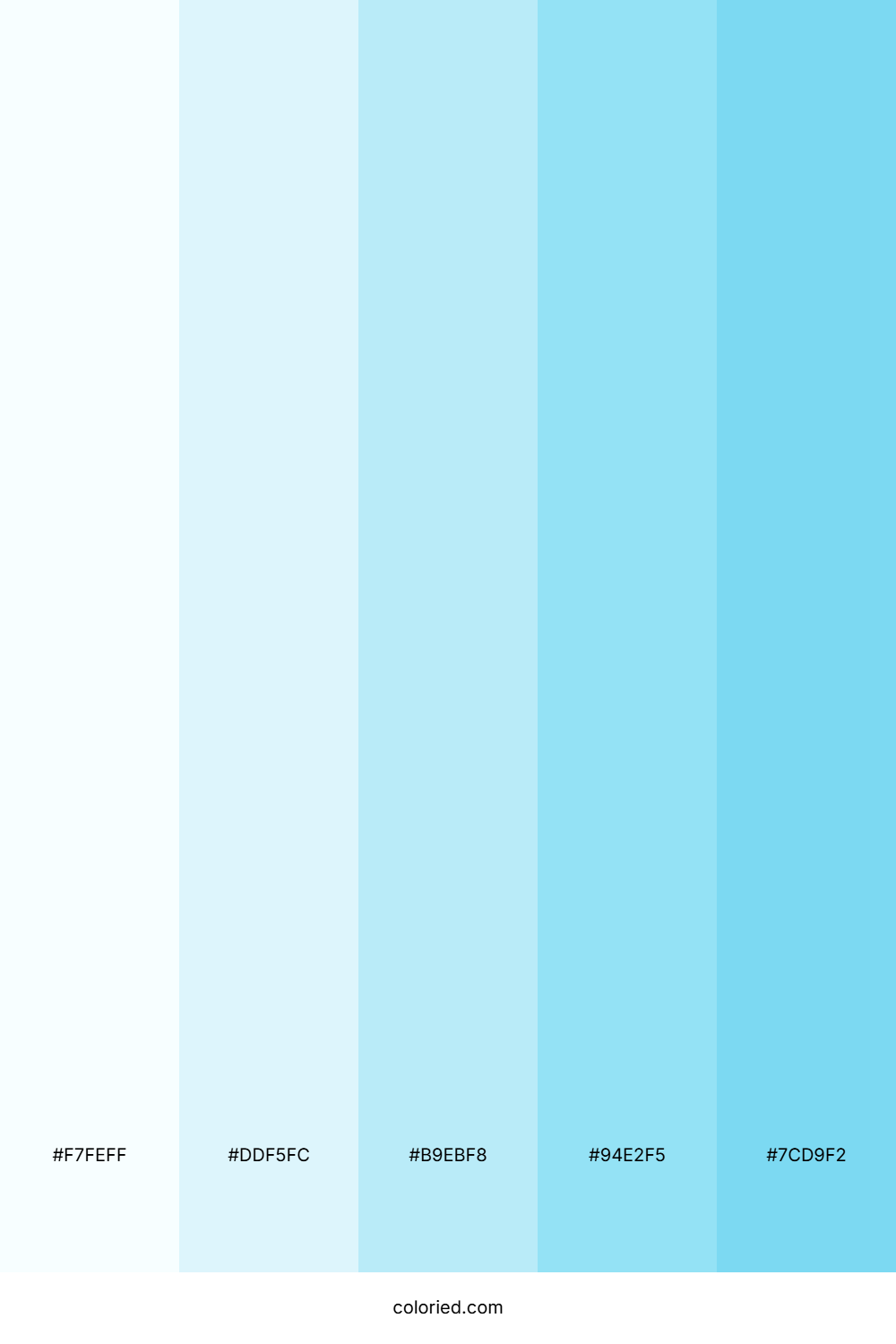 Soft Blue and Powder Color Palette