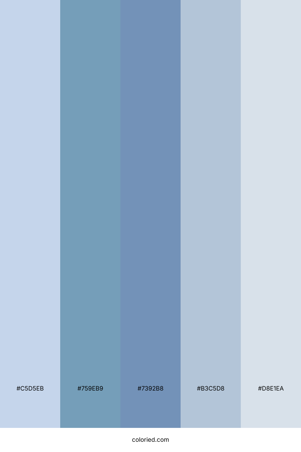 Soft Blue Cloud Palette