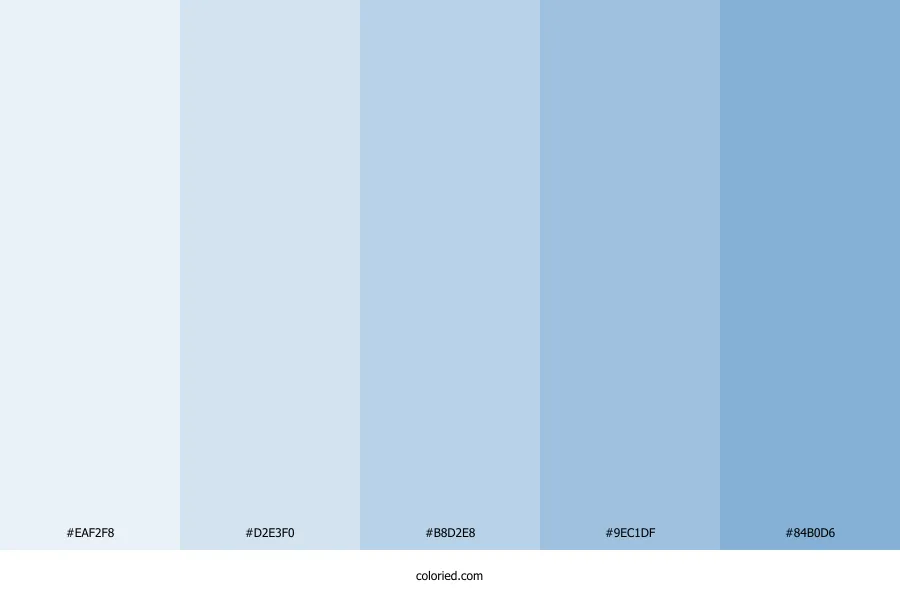 Soft Blue Color Palette