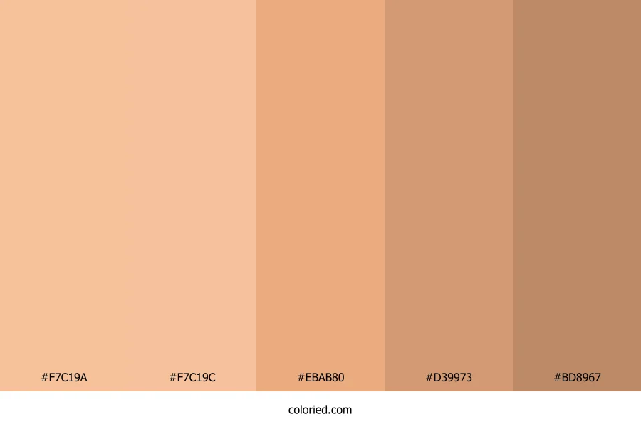 Soft Caramel Dream Color Palette