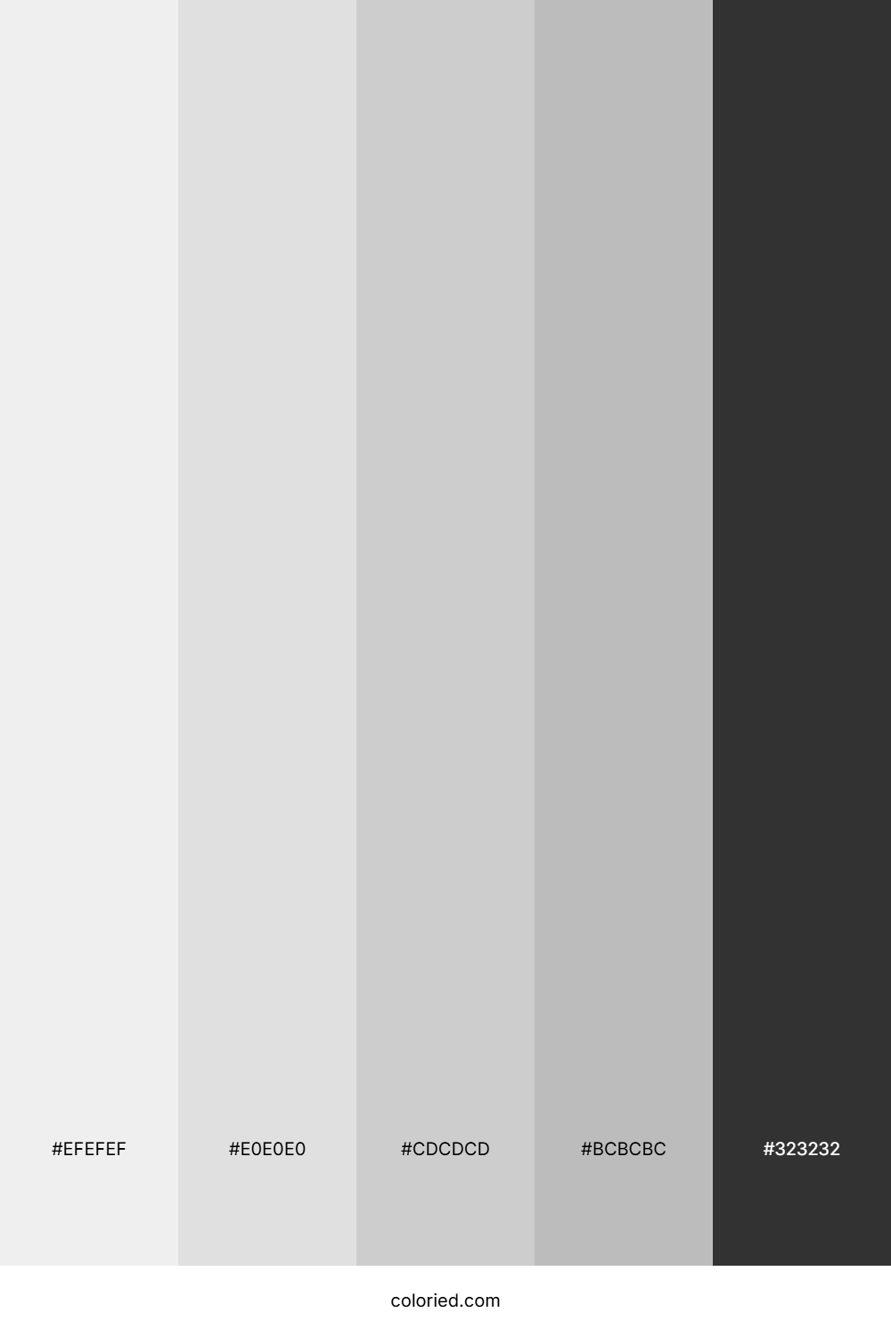 Soft Cloud Gray Color Palette
